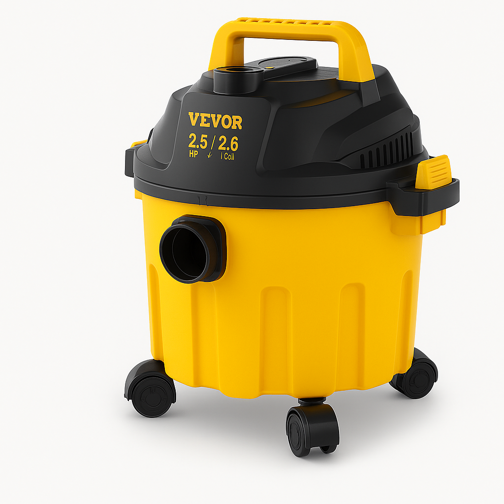 Compact Vacuum Cleaner for Wet and Dry Cleaning