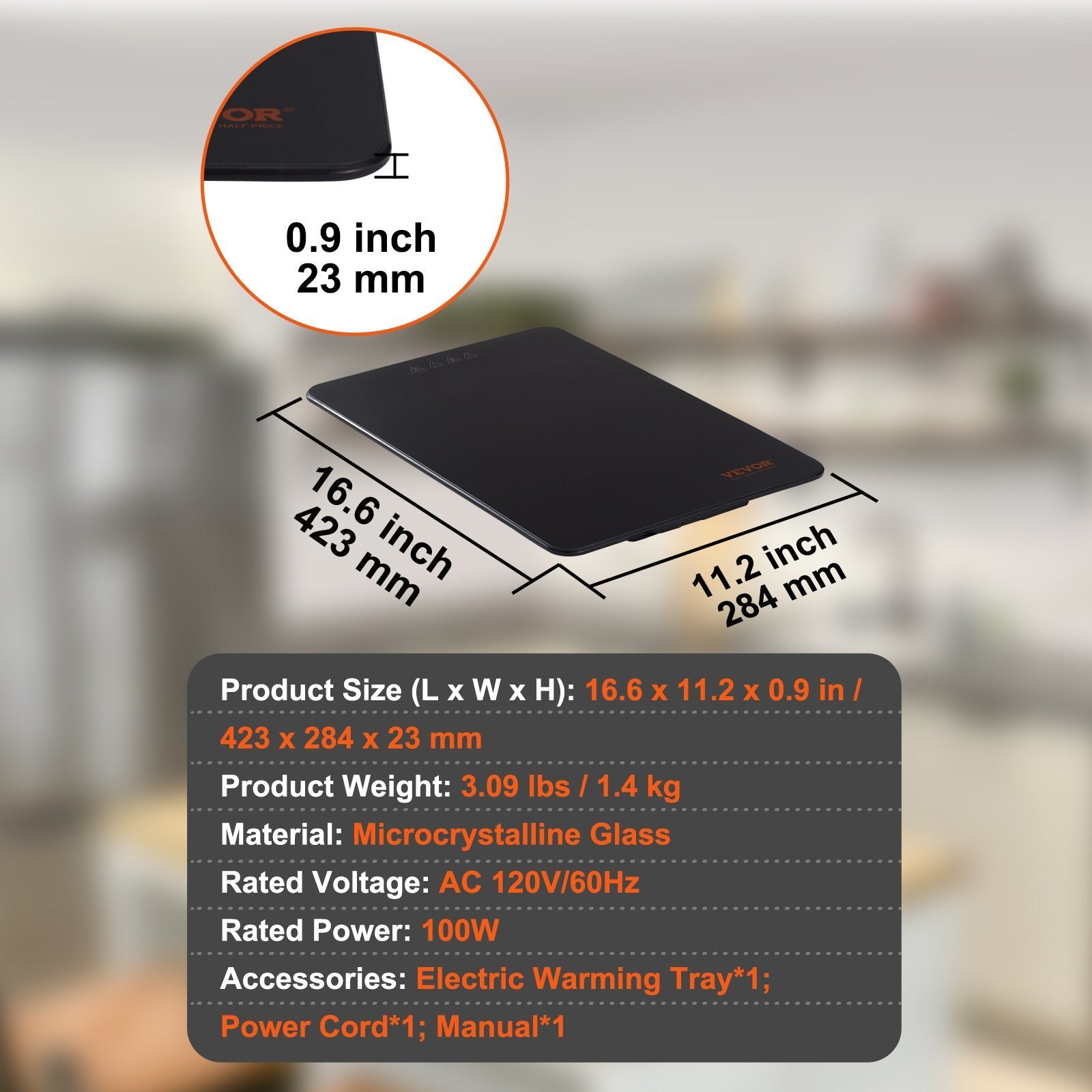 Electric Food Warming Tray
