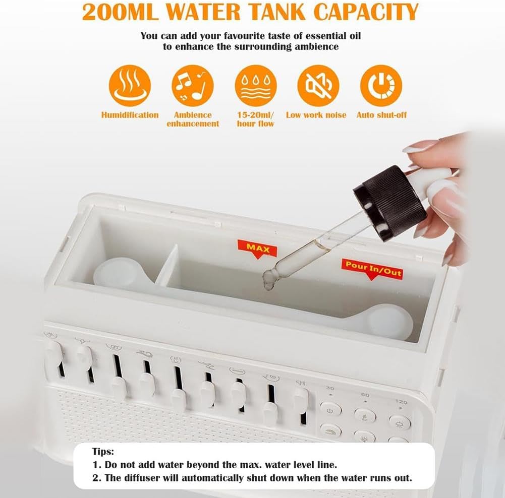 White Noise Machine, Flame & Aroma