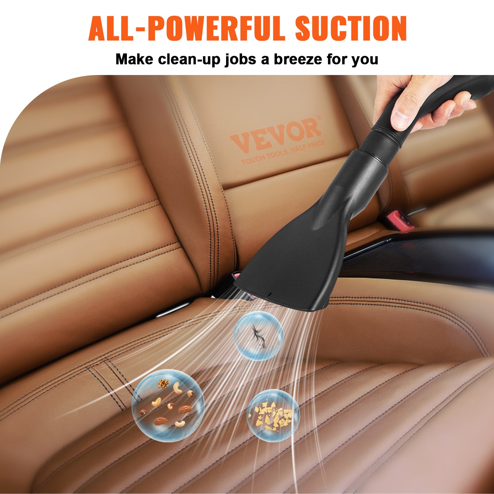 Compact Vacuum Cleaner for Wet and Dry Cleaning