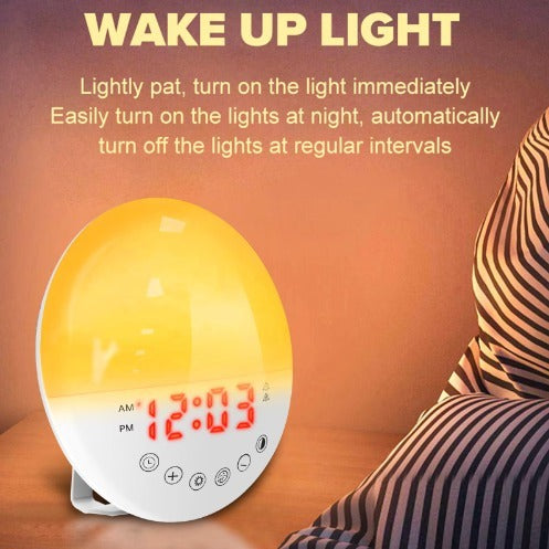 Alarm clock with simulated dawn