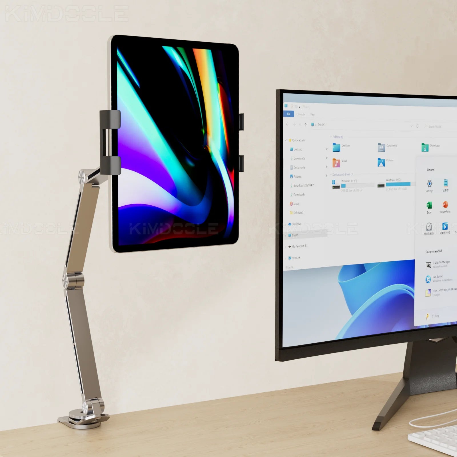 Adjustable Tablet & Phone Desk Mount