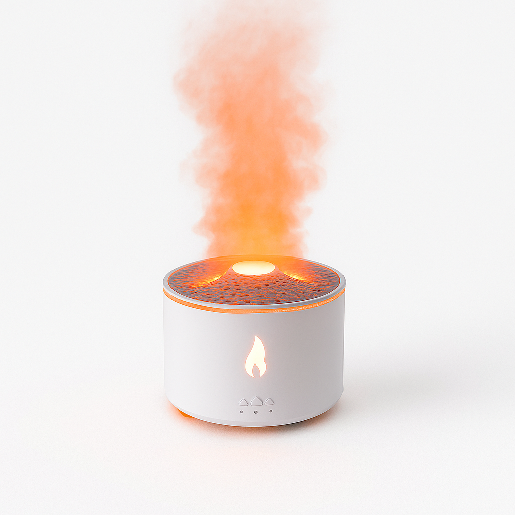 Humidifier in the form of a Volcano