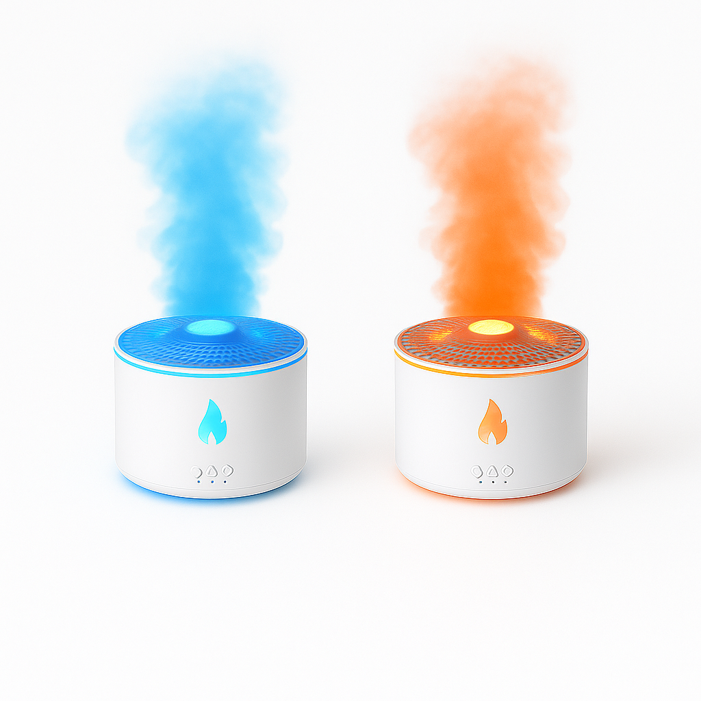 Humidifier in the form of a Volcano