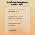 Sunrise Light Alarm Clock