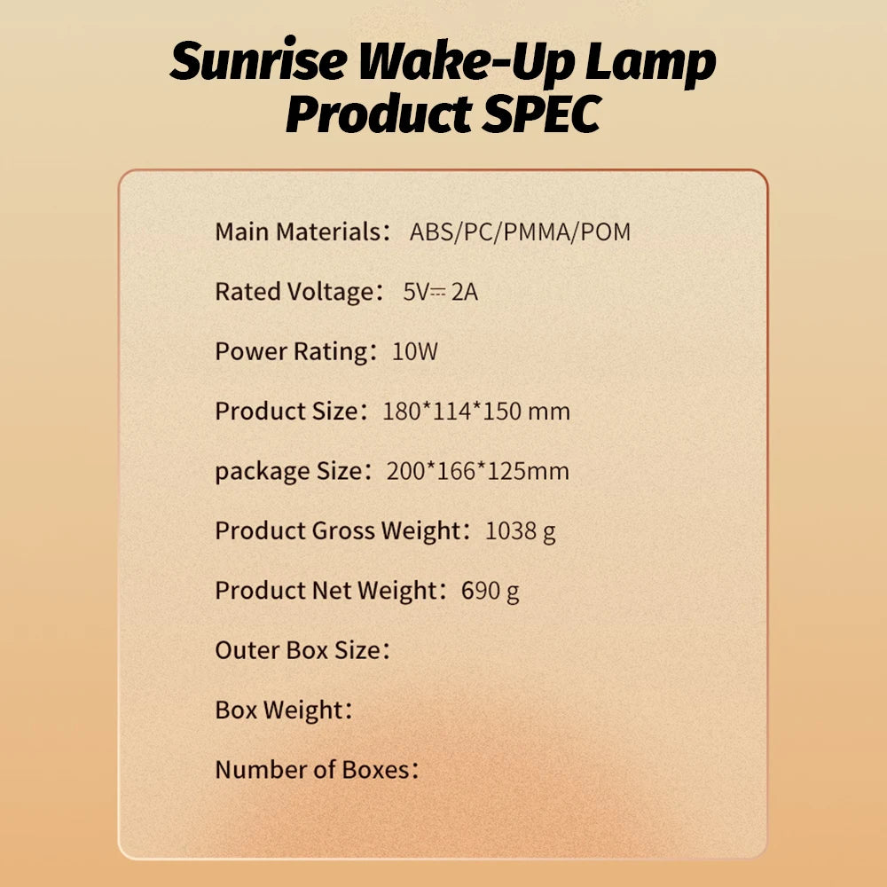 Sunrise Light Alarm Clock