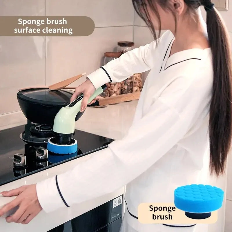 7-in-1 Electric Spin Scrubber Kit