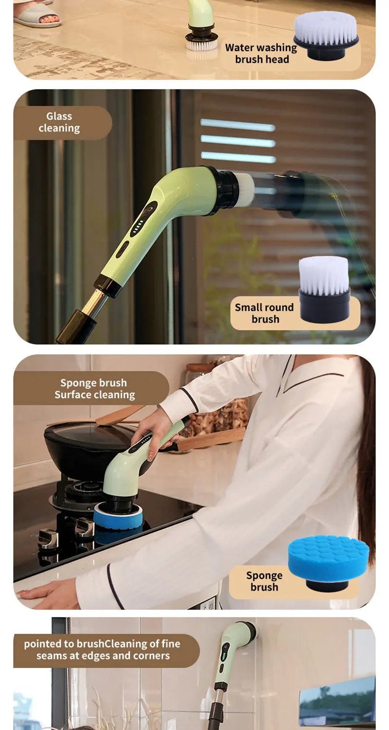 7-in-1 Electric Spin Scrubber Kit