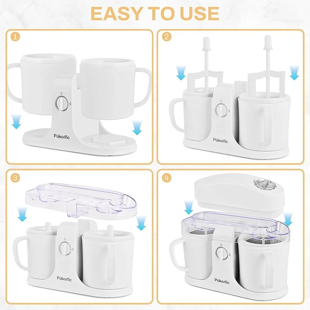 2 in 1 Household Ice Cream Machine