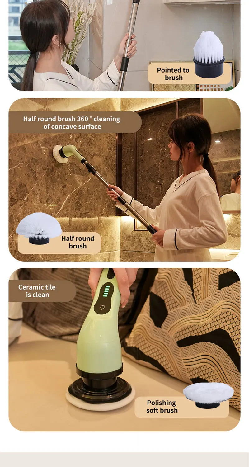 7-in-1 Electric Spin Scrubber Kit