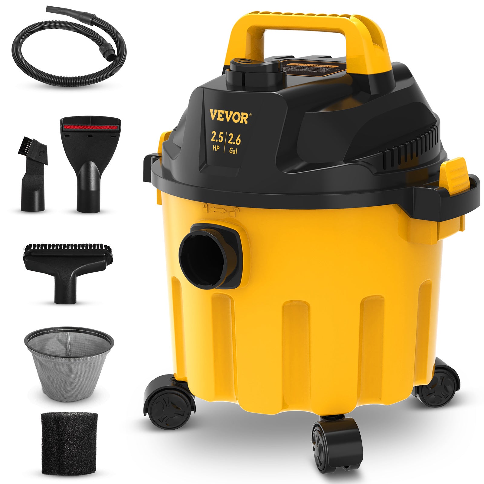 Compact Vacuum Cleaner for Wet and Dry Cleaning