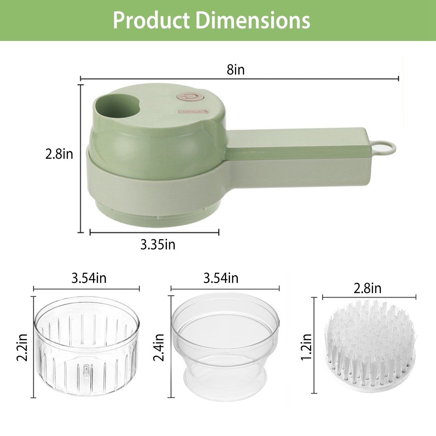 4 in 1 Compact Vegetable Cutter for Kitchen