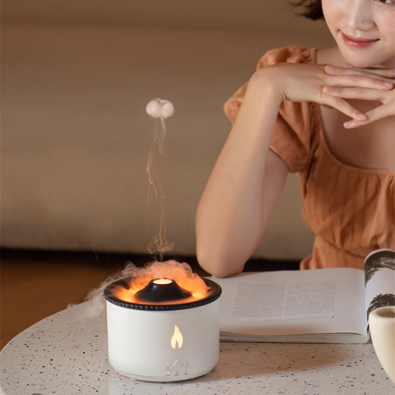 Humidifier in the form of a Volcano
